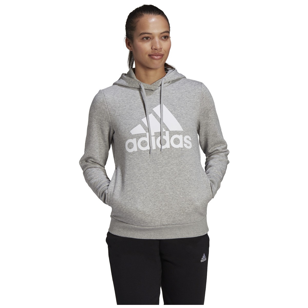 E-shop adidas Dám. mikina s kapucňou, W BL FL H Farba: Šedá