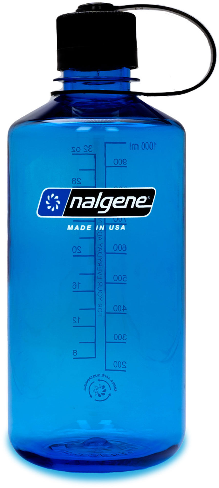 Nalgene Fľaša na pitie Narrow Mouth 1lt Farba: Modrá, Veľkosť: 0