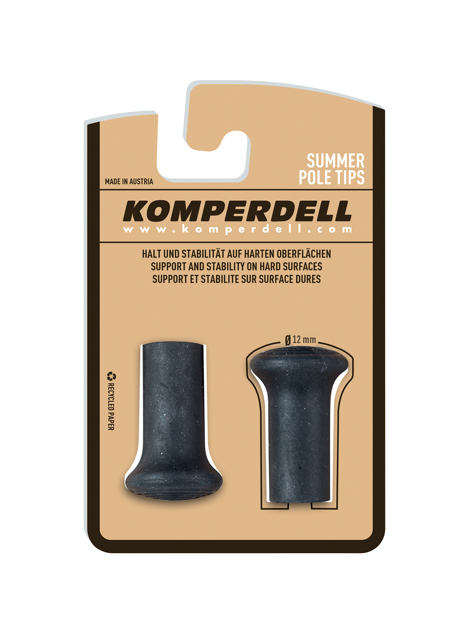Komperdell Chrániče hrotov gumené pre tr Farba: Bielo - Červená, Veľkosť: 0