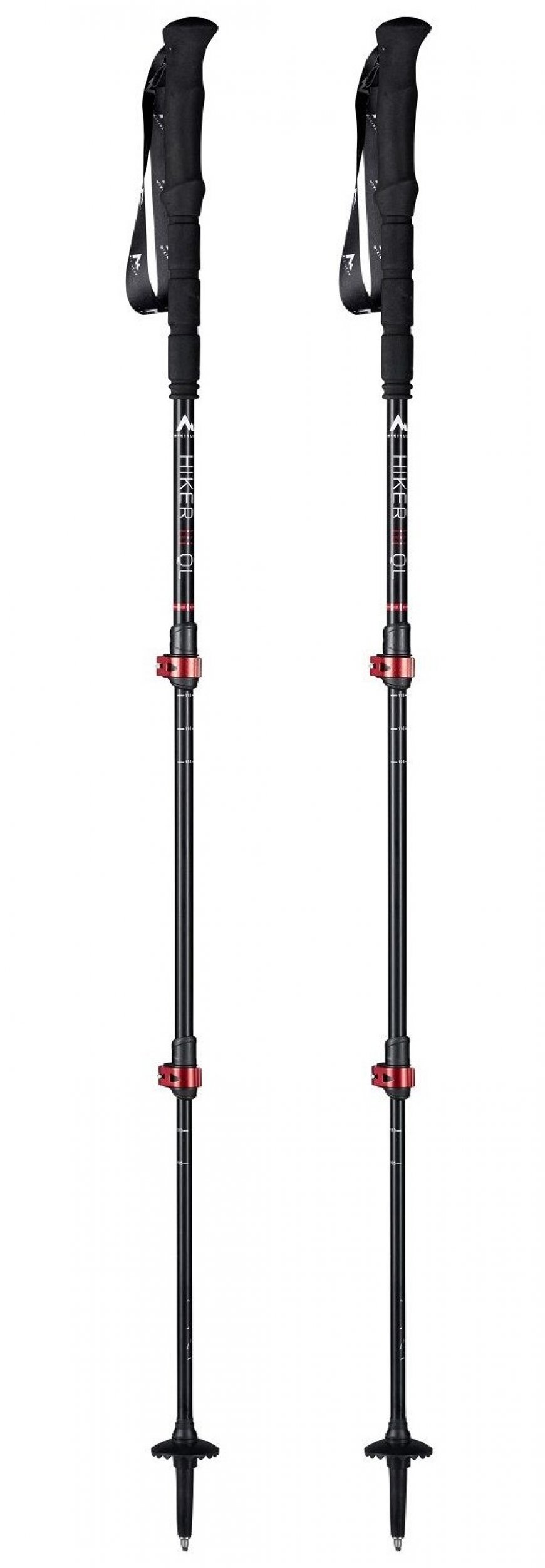 McKinley Hiker III Alu Poles Farba: čierna, Veľkosť: 0