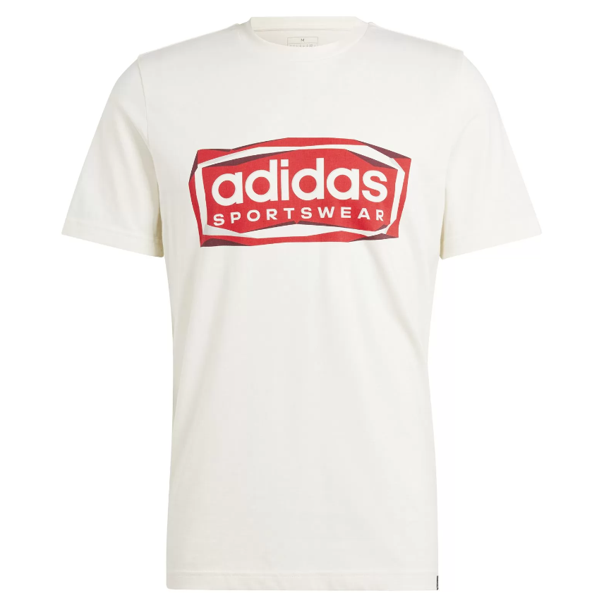 adidas M FLD Pán. tričko SPW LOGO Farba: Biela, Veľkosť: XL