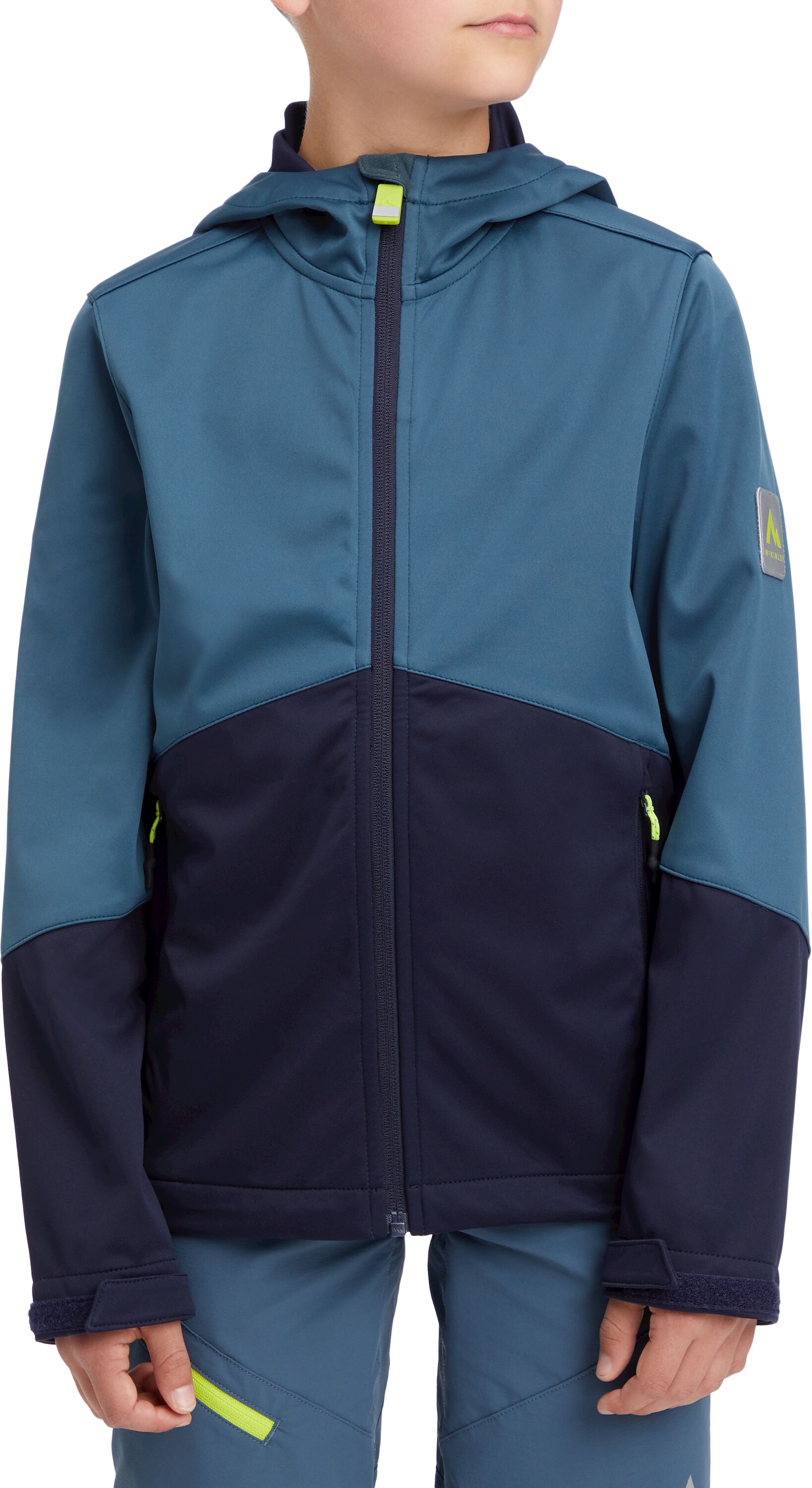 Chl. softshell bunda McKinley Bennet LT Farba: Navy, Veľkosť: 140