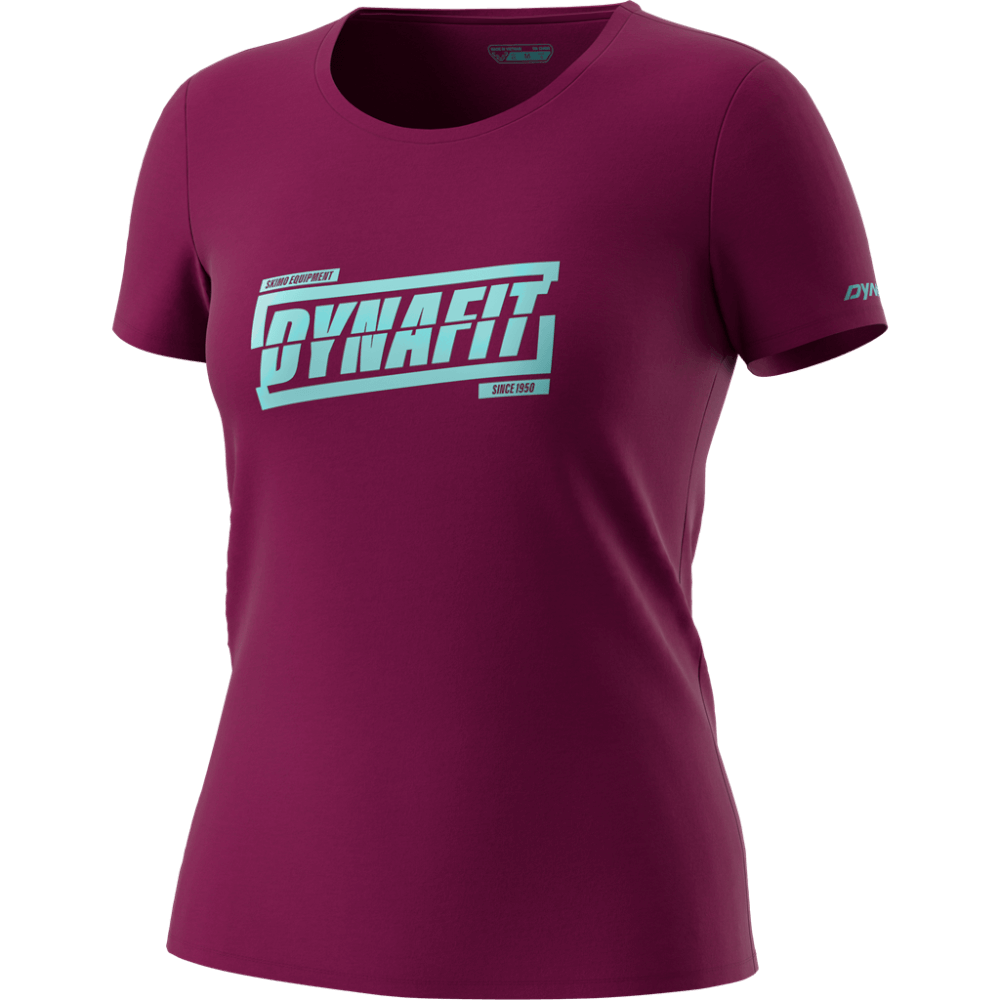 E-shop Dynafit dámske turistické tričko Graphic Cotton W Farba: Tmavočervená
