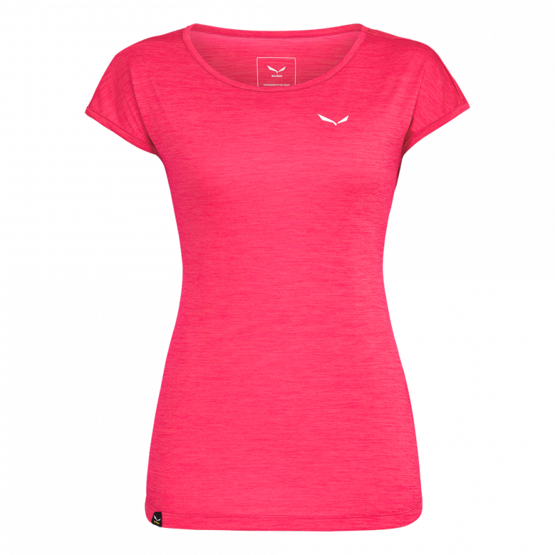 E-shop Salewa dámske turistické tričko Puez Melange Dry W Farba: Ružová