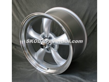 Ford Mustang S197 (2005-14), LAE (2015-) AR  stříbrná/leštěný límec   9x19   5x114,3   ET45   střed 70,6