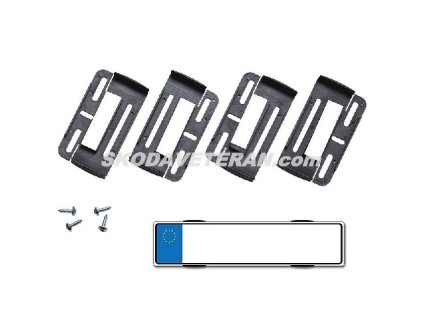 Držiak ŠPZ osobného auta bez rámiku