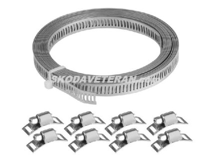 Spony sada MOTEX pás  3m+ 8 zámkov CARMOT.