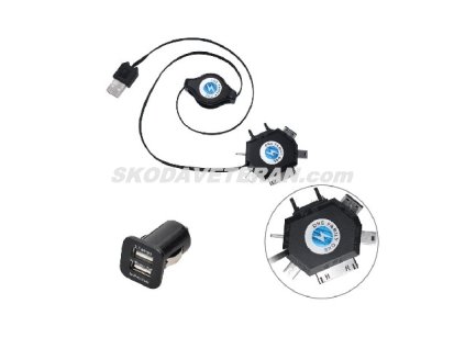 Nabíjačka USB 12-24V/3100mA univerzálny kábel