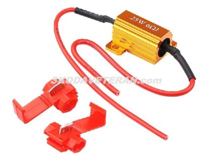 Adaptér - led odpor do svetlometu 50W/ 6 Ohm CARMOT.