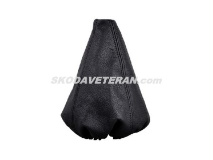 Poťah páky radiacej čierny, koža