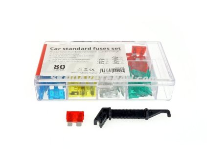 Poistky elektrické sada ploché 80-ks štandard mix AMIO