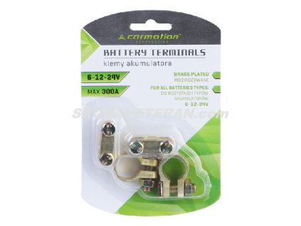 Svorka akumulátora/batérie mosadzná 2-ks pár 300A