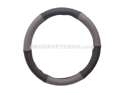 Poťah volantu 37-39 kožný sivý BEST