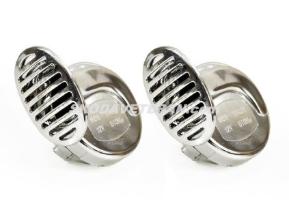 Húkačka 12V pár chróm s relátkom