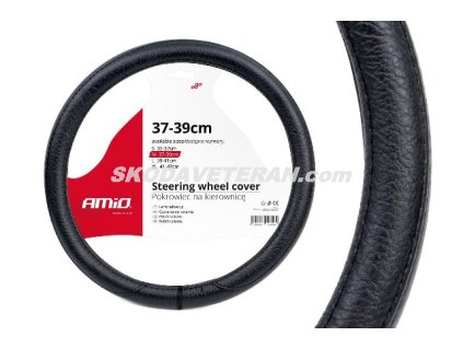 Poťah volantu 37-39 SWC-16-M čierny AMIO