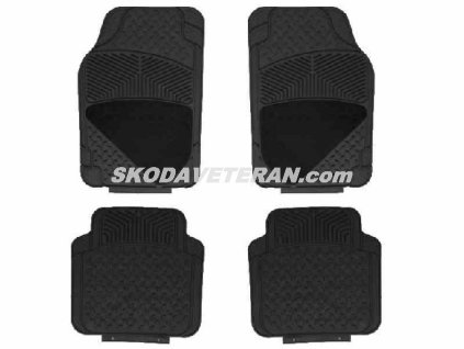 Sada koberčekov univerzál 4-ks čierne CARMOT.