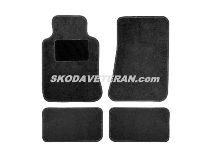 Rohože textilné čierne univerzálne TEX-3