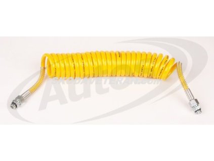 Hadica vzduchu špirála 5,5m/C M16x1,5/M16x1,5 žltá