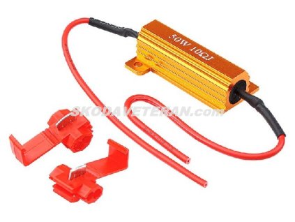 Adaptér - led odpor do svetlometu 50W/10 Ohm CARMOT.