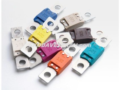 Poistka elektrická tavná MEGA 200A modrá pár