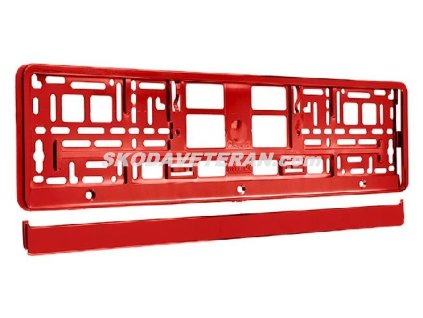 Držiak ŠPZ osobného auta farba červená