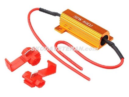Adaptér - led odpor do svetlometu 50W/60 Ohm CARMOT.
