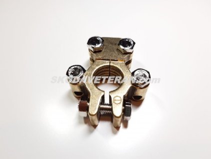 Svorka akumulátora/batérie mosadzná kovaná CZ zosilená plus