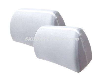 Poťah opierky hlavy 2-ks biele