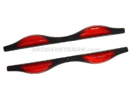 Chránič dverí 2-ks červený