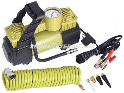 Kompresor 12V 70L/min, 4 adaptery 11Bar CARMOT.