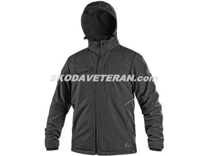 Bunda CXS STRETCH, pánská, softshell, černá (Velikost S)