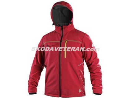 Bunda CXS STRETCH, pánská, softshell, červená (Velikost S)