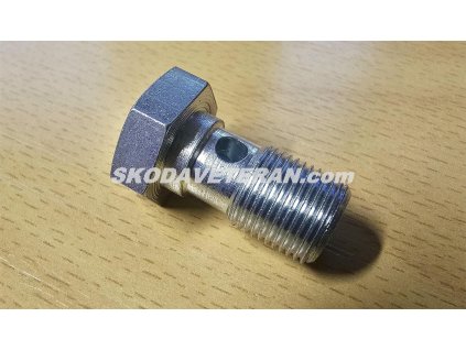 Přívodní šroub M12x1x22mm průtokový banjo šroub ocel zinek
