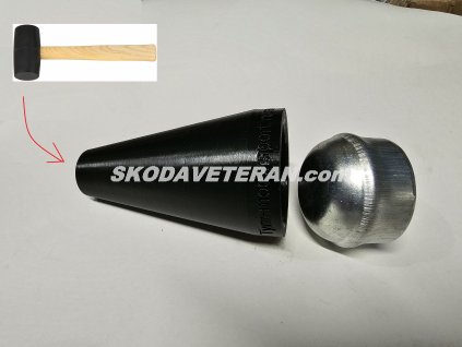 Narážeč víčka ložiska předního kola Škoda 1000MB