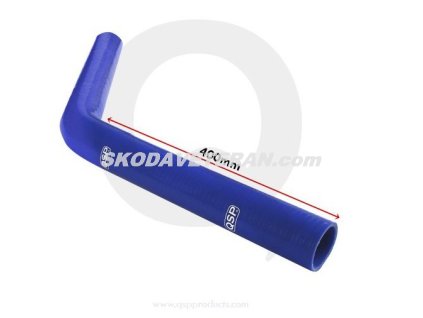 QSP Kolínko dlouhé -  silikonová hadice 45° D22mm modré