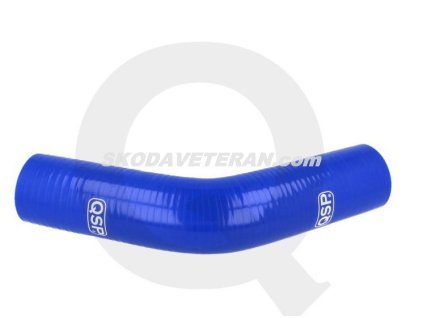 QSP Kolínko krátké -  silikonová hadice 45° D32mm modré