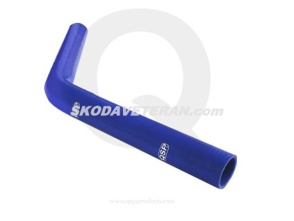 QSP Kolínko dlouhé -  silikonová hadice 45° D30mm modré