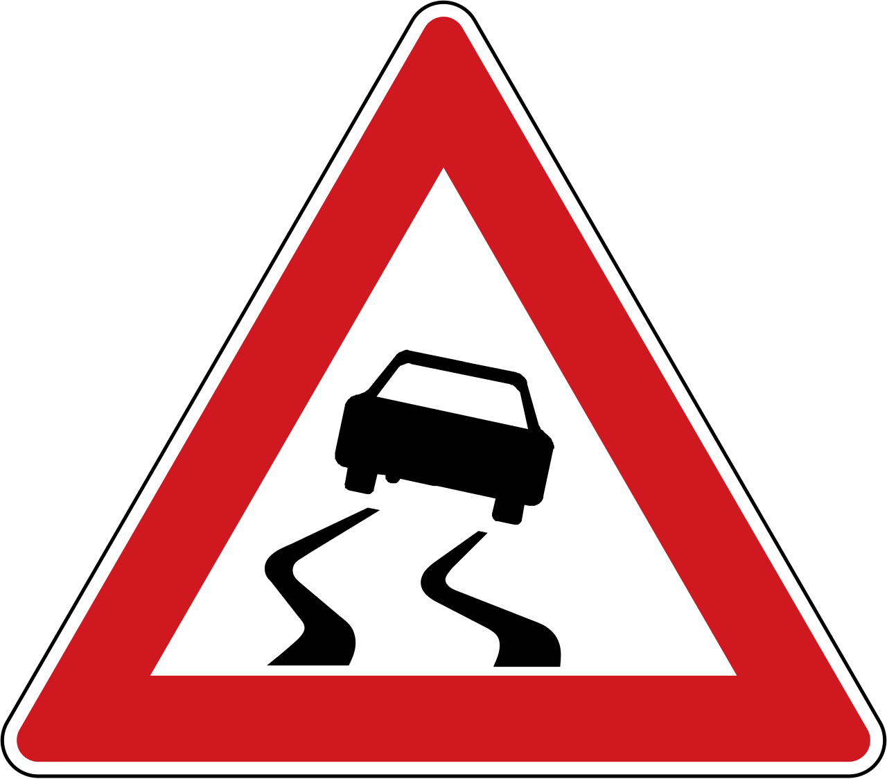 A 8 Небезпека заносу