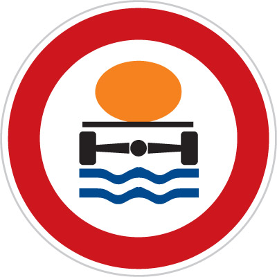 B 19 Заборона в’їзду транспортних засобів, що перевозять вантаж, який може спричинити загрозу довкіллю