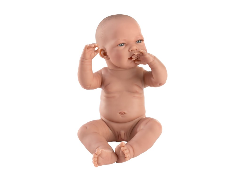 19716 llorens 84301 new born chlapecek realisticka panenka miminko s celovinylovym telem 43 cm
