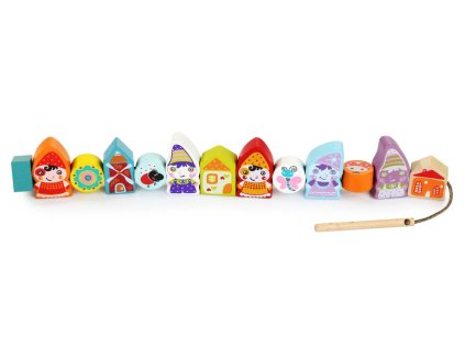 10359 cubika 13654 navlekaci trpaslici navlekaci set 13 drevenych dilu a 8 predloh
