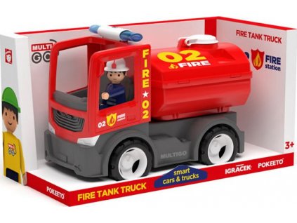 MultiGO Fire - Cisterna s hasičem - auto s Igráčkem