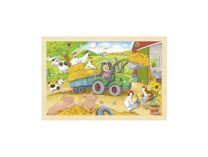 11787 1 drevene puzzle traktor na statku