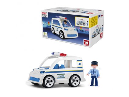 Igráček Policejní auto s policistou