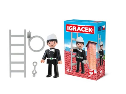 14322 igracek kominik figurka s prislusenstvim