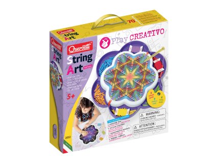 16518 quercetti 02850 play creativo string art mandala