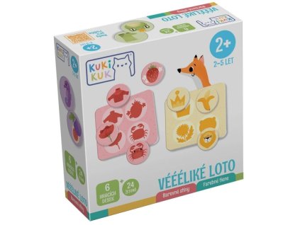 KukiKuk - Véééliké loto Barevné stíny