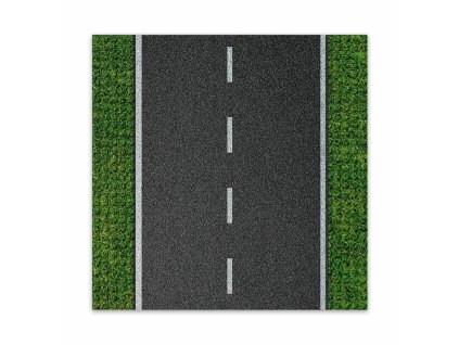 BRIXIES Plus 225.005 Designová podložka na stavění - rovná silnice 25,5 x 25,5 cm