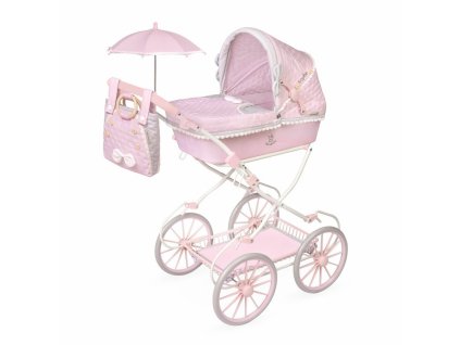 DeCuevas 85075 Skládací kočárek pro panenky se slunečníkem a taškou Sophie 2025 - 60 cm