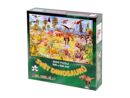 9339 svet dinosauru maxi puzzle 900 x 600 mm